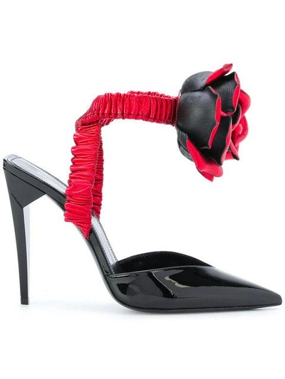 Saint Laurent Freja Rose-detail Pumps In Multi