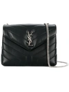 Saint Laurent Small Loulou Shoulder Bag In Black