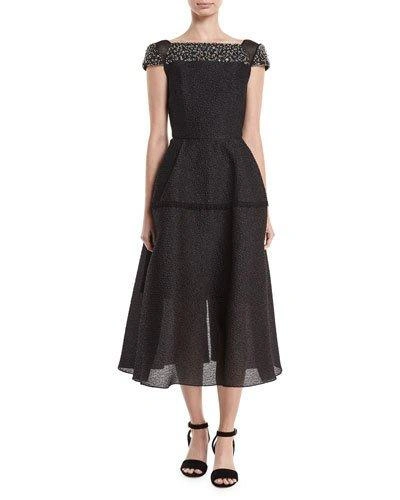 Roland Mouret Hadleigh Crystal-embellished Dress In Black
