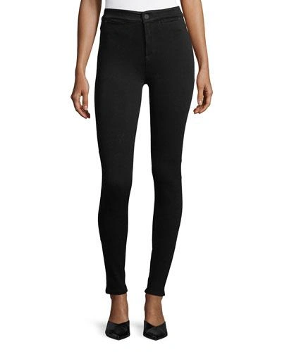 Acynetic Jennie Mid-rise Super Skinny Jeans In Black