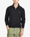 Polo Ralph Lauren Estate-rib Quarter-zip Pullover In Polo Black