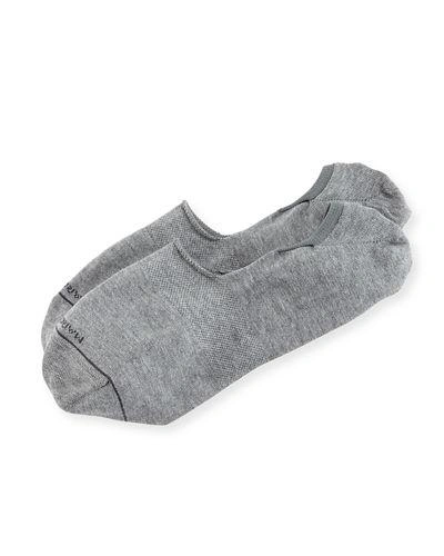 Marcoliani Three-pack Stretch Cotton-blend No-show Socks - Gray - One Siz