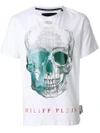 PHILIPP PLEIN skull motif T-shirt,MTK1571PJY002N12405512