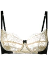 Gilda & Pearl Gina Bra In Metallic