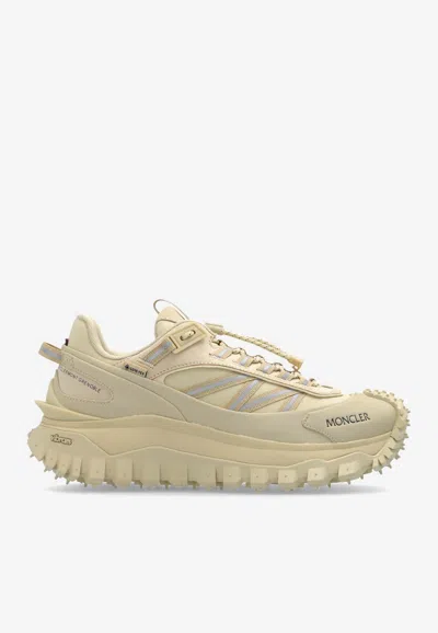 Moncler Trailgrip Gtx Low-top Sneakers In Beige