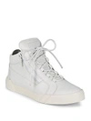 GIUSEPPE ZANOTTI Monotone Leather Sneakers,0400096190177