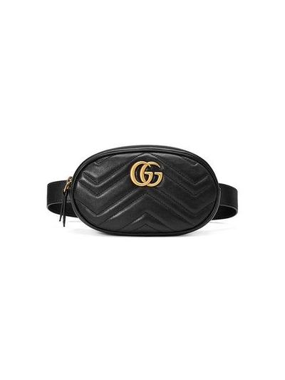 Gucci Gg Marmont Matelassé Belt Bag In Black