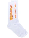 PALM ANGELS FLAME SOCKS,PMRA001S18195027018812216679