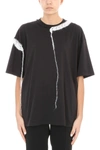MAISON MARGIELA EMBROIDERED-TRIM COTTON AND MOHAIR T-SHIRT,8871844