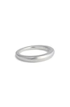 All Blues Hungry Snake Polished Sterling Silver Ring In Ps Polished Silver