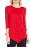 VINCE CAMUTO SIDE PLEAT ASYMMETRICAL TOP,9157645