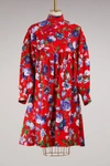 KENZO COTTON FLOWERS DRESS,F761RO0285B1/21