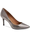 Calvin Klein 'gayle' Pointy Toe Pump In Anthracite