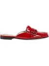 GUCCI MARMONT PATENT LEATHER SLIPPERS,475826BNC0012416266