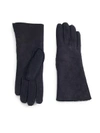 SAKS FIFTH AVENUE Suede Shearling-Lined Gloves