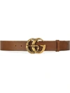 GUCCI LEATHER BELT WITH DOUBLE G BUCKLE WITH SNAKE,458949CVE0T12416292