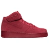NIKE MEN'S AIR FORCE 1 MID CASUAL SHOES, RED,2257301