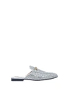 GUCCI PRINCETOWN SILVER GLITTER SLIPPER,432773 KSP208106