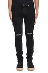 Rta Knee Embroidered Jeans In Nero