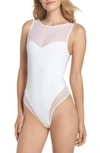 MAISON CLOSE DOUBLE LAYER THONG BODYSUIT,609842