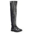 FENDI LEATHER OVER-THE-KNEE BOOTS,P00279219