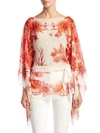 dressing gownRTO CAVALLI Coral Reef Silk Blouse