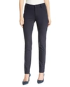 Lafayette 148 Mercer Acclaimed Stretch Mid-rise Skinny Jeans In Black