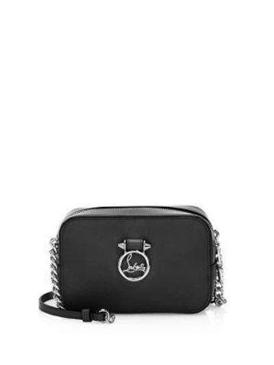 Christian Louboutin Mini Rubylou Calfskin Leather Crossbody Bag - Black In Black Black