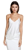 Nili Lotan Isabella V-neck Silk Camisole In Ivory