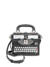 Dolce & Gabbana Typewriter Box Top Handle Bag In Floral Print