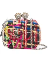 ALEXANDER MCQUEEN QUEEN AND KING SKULL BOX CLUTCH,4804979GG0U12454513