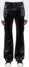 99% Is Black 'att1%tude' Always Glossy Trousers In Black