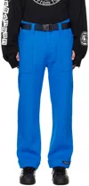 99% Is Blue Bondage Trousers In Blue
