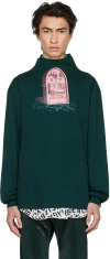 99% Is Green 'r.i.p' Gravestone Long Sleeve T-shirt In Green