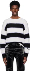 99% Is White & Black 'n' Sweater In White/black