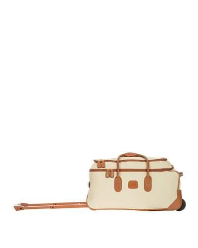 Bric's Firenze 21" Carry-on Rolling Duffle Luggage In Beige