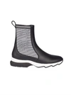 FENDI RIBBED TWO-TONE BOOTS,8E6631A0IX F10G6