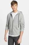 James Perse Loopback Supima Cotton-jersey Zip-up Hoodie In Gray