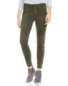 VINCE CAMUTO D-LUXE MOTO SKINNY JEANS IN ARMY GREEN,90993315