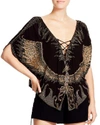 HAUTE HIPPIE EARTH ANGEL BEADED SILK TOP,2GG010378E