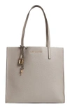 MARC JACOBS THE GRIND EAST/WEST LEATHER SHOPPER - GREY,M0012669