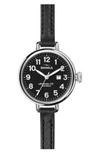 SHINOLA THE BIRDY LEATHER STRAP WATCH, 34MM,S0120043928