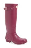 Hunter 'original Tall' Rain Boot In Orange