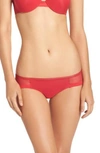 Calvin Klein Sculpted Mesh-panel Bikini Qf1708 In Empower