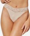 GUCCI ORGANIC COTTON ORIGINAL-RISE LACE-WAIST THONG 891801