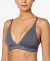 Dkny Litewear Seamless Ribbed Bralette Dk4026 In Kr9/graphi