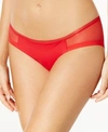 Calvin Klein Sculpted Mesh-panel Bikini Qf1708 In Empower