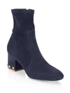 VALENTINO GARAVANI Stretch Suede Booties