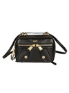 MOSCHINO SMALL LOGO EMBOSSED SHOULDER BAG,A74318003555