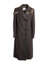 DONDUP DOUBLE-BREASTED MILITARY COAT,J958WF402DXXXPDD 620